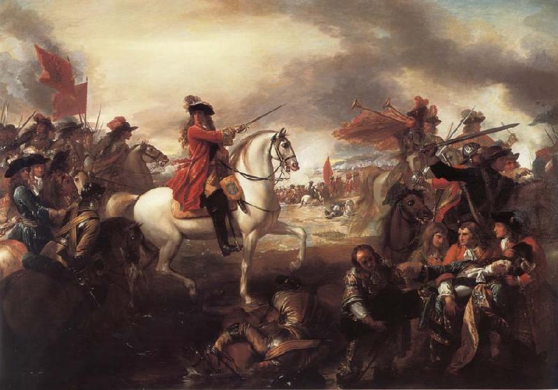 Benjamin West The Battle of the Boyne Sweden oil painting art